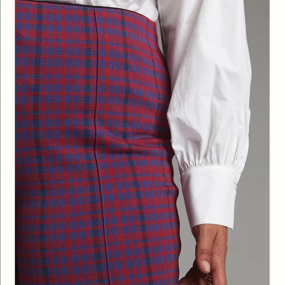 Anthropologie Maeve The Margot Kick Flare Pants EUC XL Plaid Pull on SOLD OUT! - Picture 6 of 8